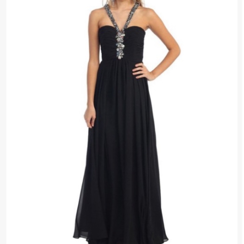 BNWT May Queen beaded floor Length gown